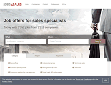 Tablet Screenshot of jobs4sales.ch